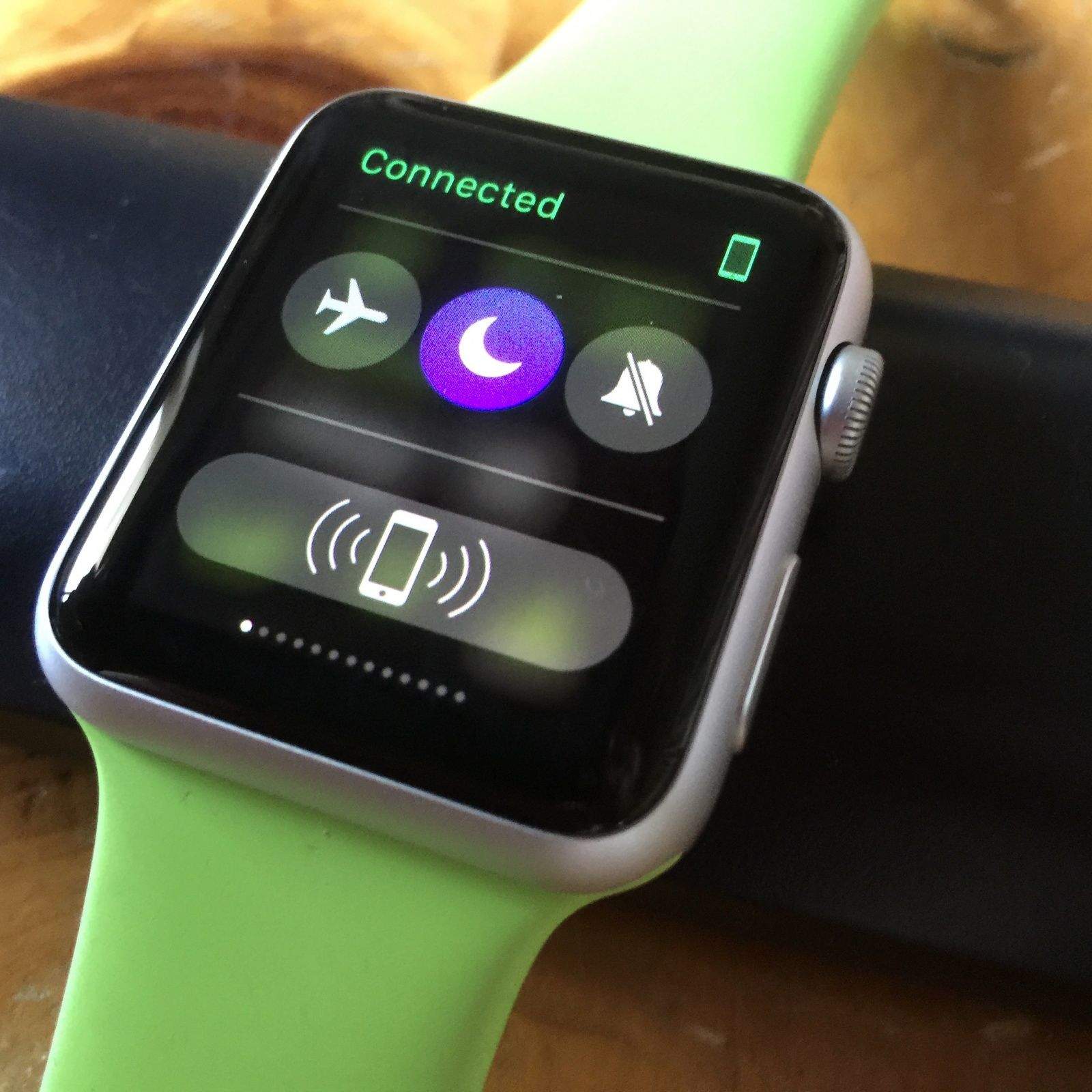Activate do not disturb and silence your Apple Watch right from your wrist.