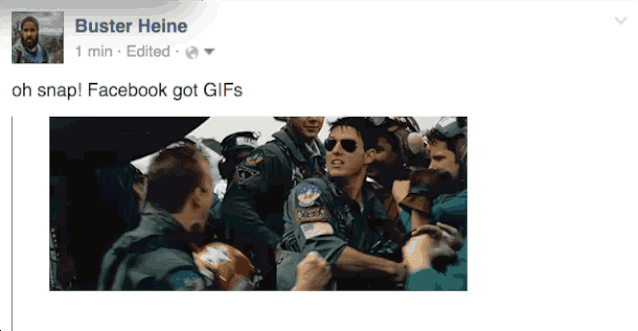 The GIFs have landed on Facebook.