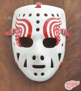 Jimmy Rutherford's mask for the Detroit Red Wings.