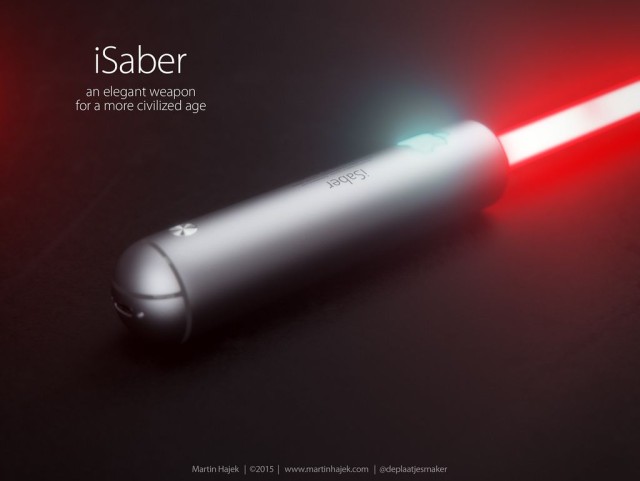 This is what an Apple lightsaber would look like. Photo: Martin Hajek