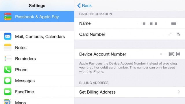 iphone device account number