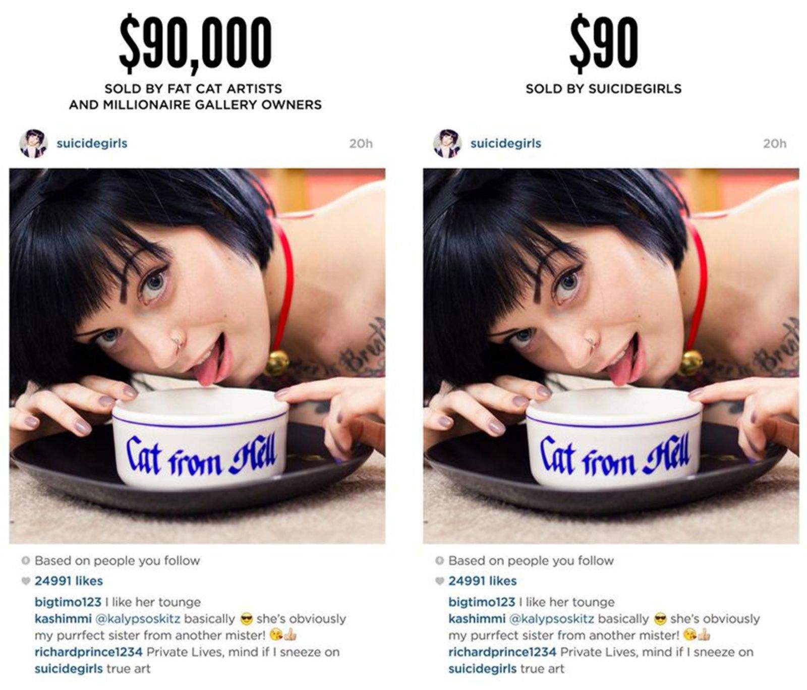 Richard Prince sold and Instagram screen shot for thousands, but the original owner will sell it on a deep discount.