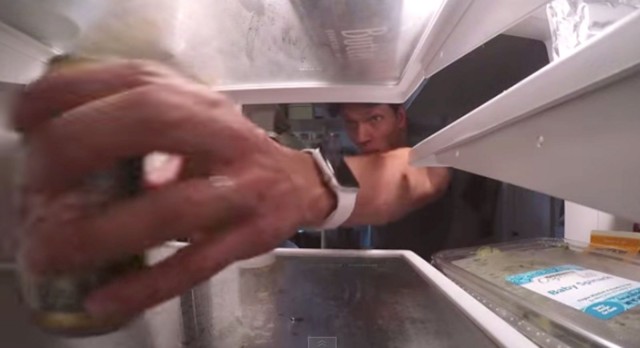 Oh the places you'll GoPro. Here, Burger Fiction places the point-of-view camera next to the soda. Photo: Burger Fiction/YouTube