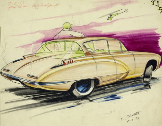 Carl Renner, GM Special Body Development Studio, 1953. Photo: American Dreaming