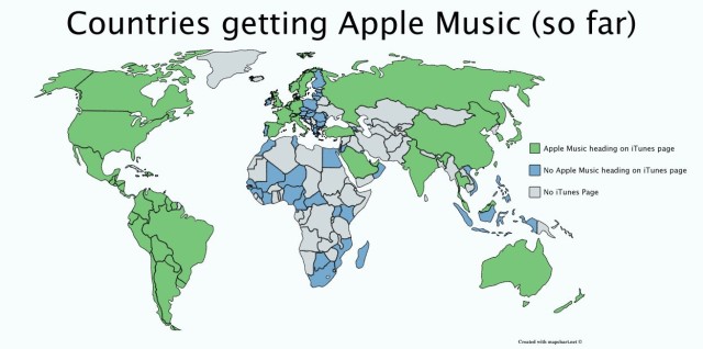 Apple Music map