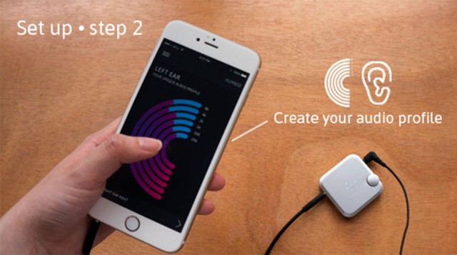 A companion app helps you profile your hearing and sets the levels.