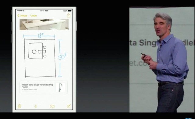 Drawing has been added to iOS 9's Notes app.
