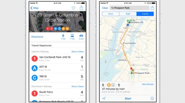 Transit directions are coming to Maps in iOS 9.