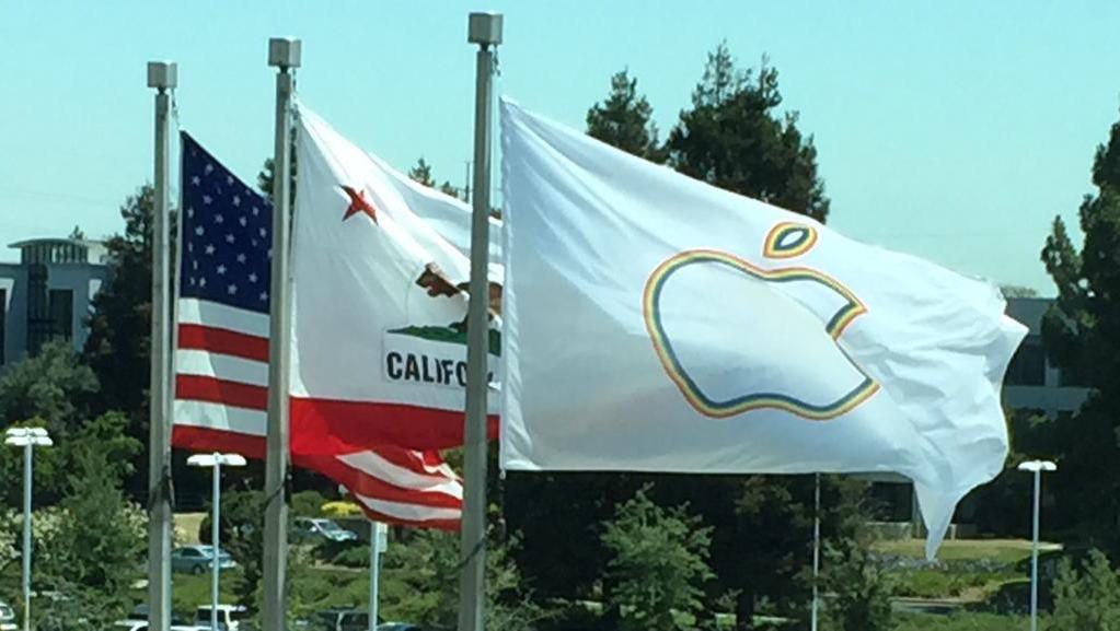 The Pride Flag at Apple HQ