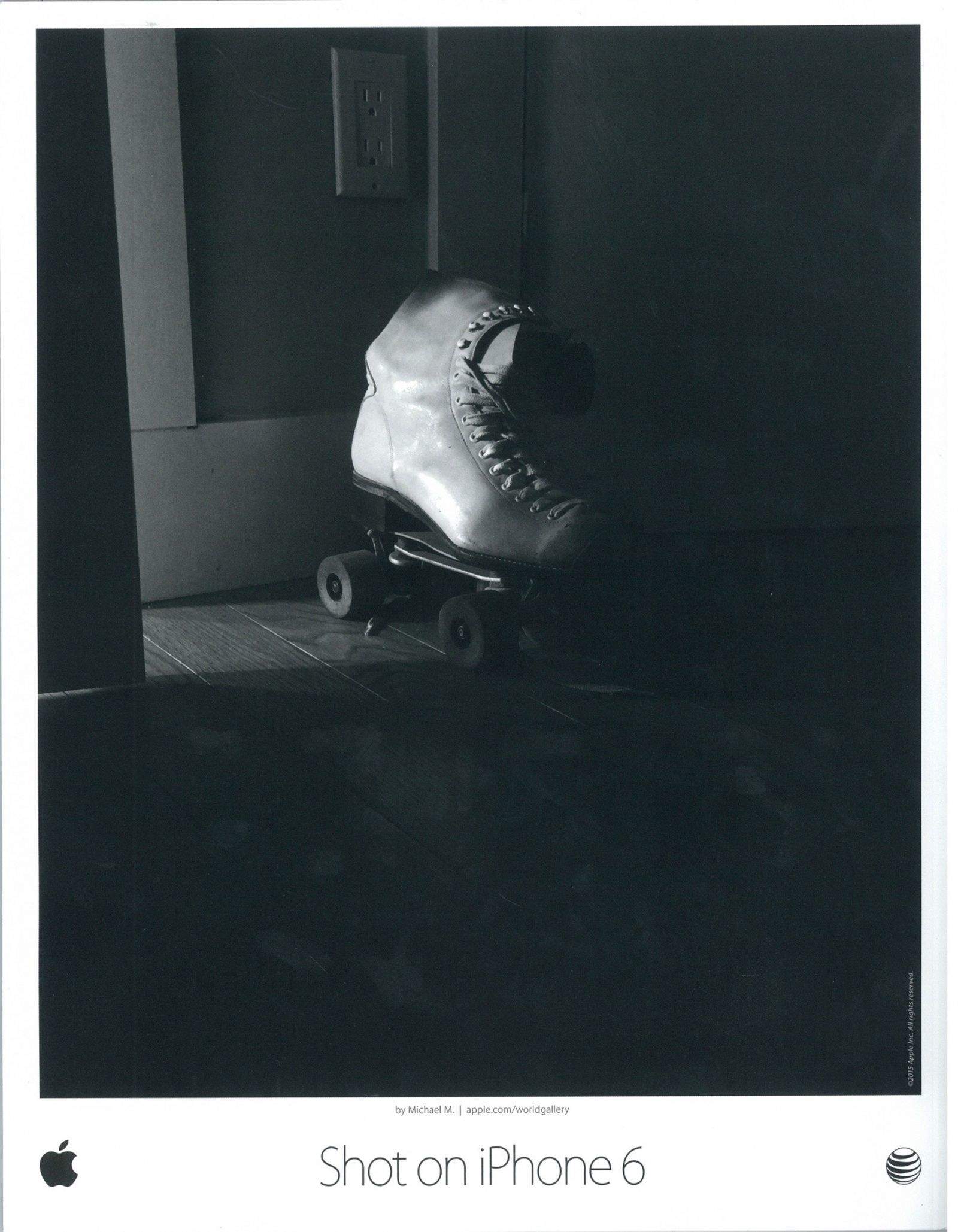 This vintage roller skate was one of three photos by photographer Michael Mainenti that were chosen by Apple for the 