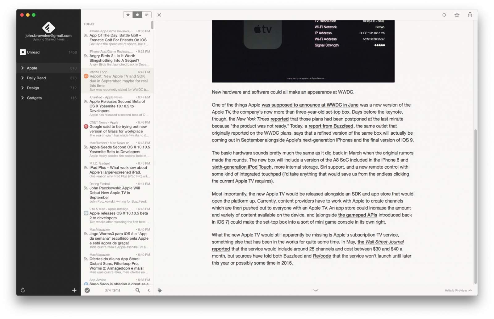 Reeder 3 might be the new Mac feed reader to beat.