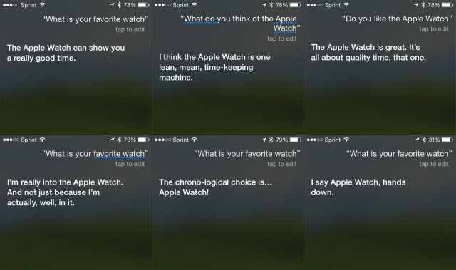 Siri Apple Watch jokes