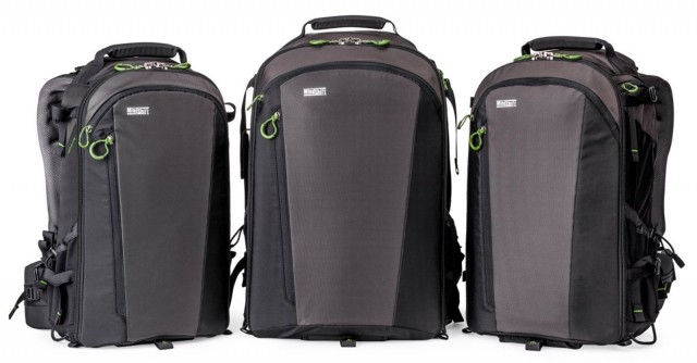 The FirstLight packs come in three sizes for a variety of camera equipment configurations.