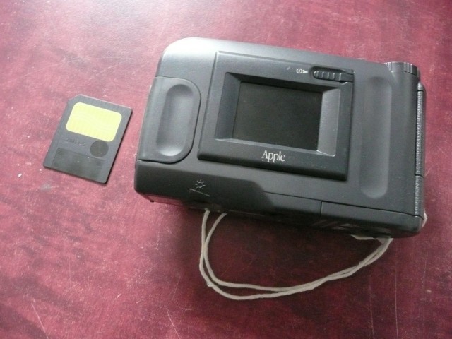 The QuickTake 200 with SmartMedia memory card.
