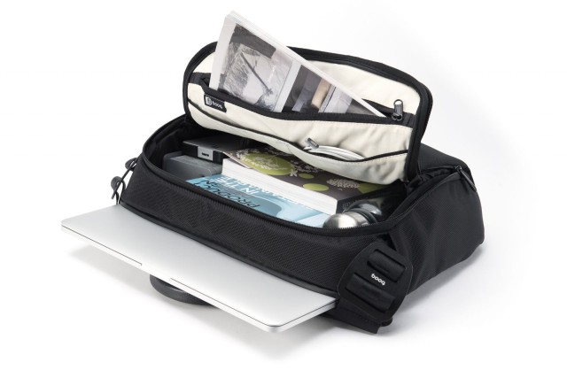 The saddle bag has a laptop compartment plus plenty of storage for books, documents  and other everyday carry items.