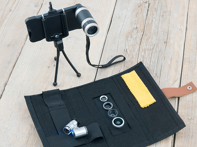 This kit immediately transforms your humble smartphone into a formidable photo-taking machine.