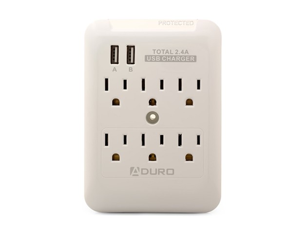 Arduro's 8-port charging station can protect and replenish as many as 7 devices at once.