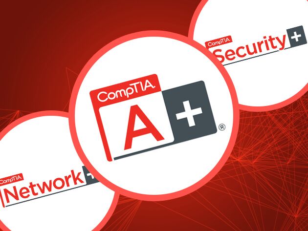 These 3 courses will get your IT skills up to snuff for CompTIA's A+, Network+, and Security+ certification exams