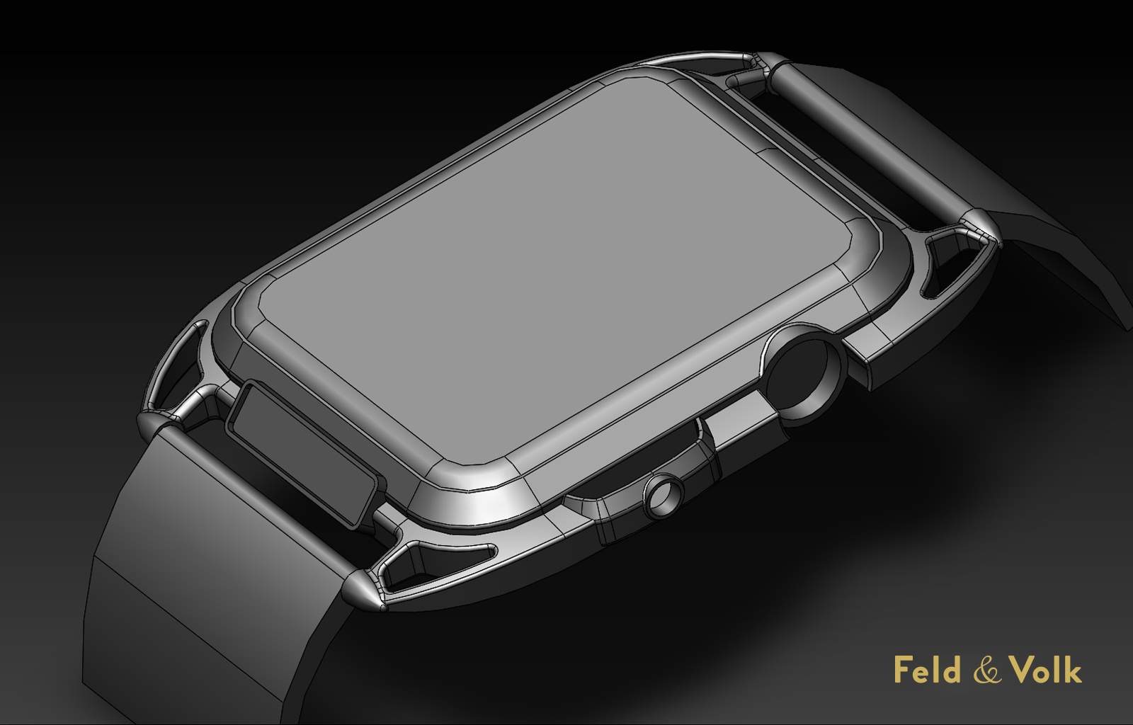 Carbon-fiber Apple Watch concept.
