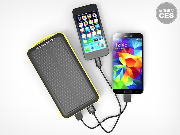 ZeroLemon's SolarJuice 20000mAh Battery can go -- and recharge -- anywhere.
