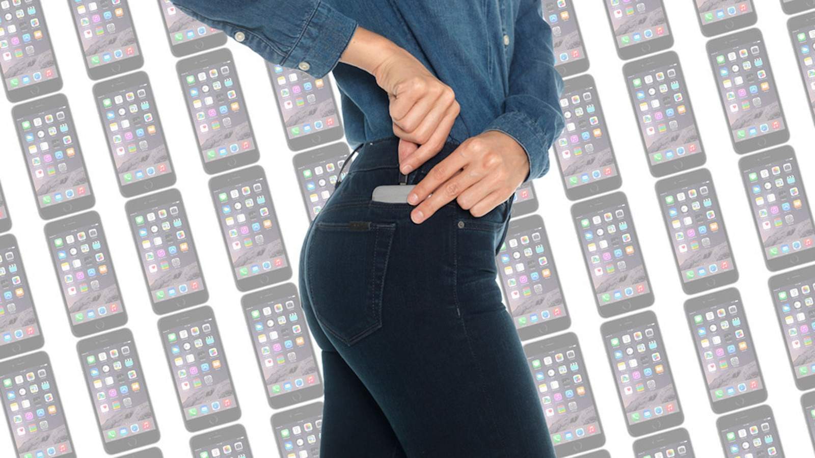 Joe's #Hello jeans boast a discreet iPhone charger.