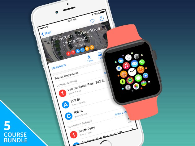 This bundle of five courses bridges the worlds of iOS and Apple Watch developing.