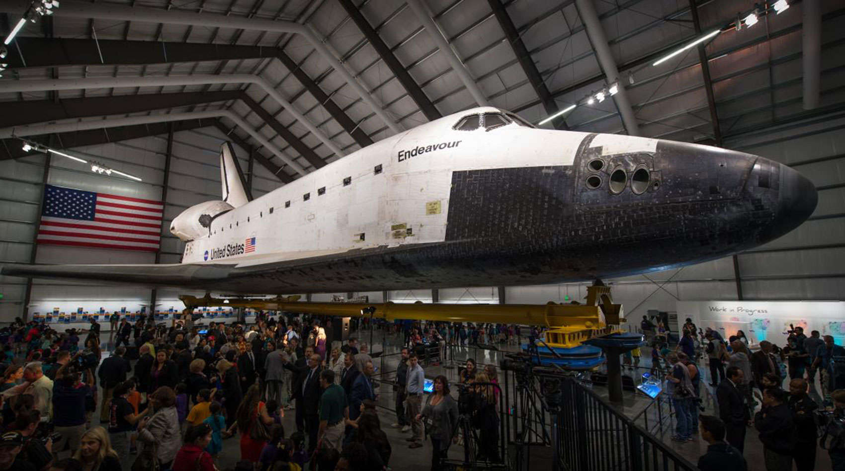 NASA recently pulled the water tanks from the space shuttle Endeavor.
