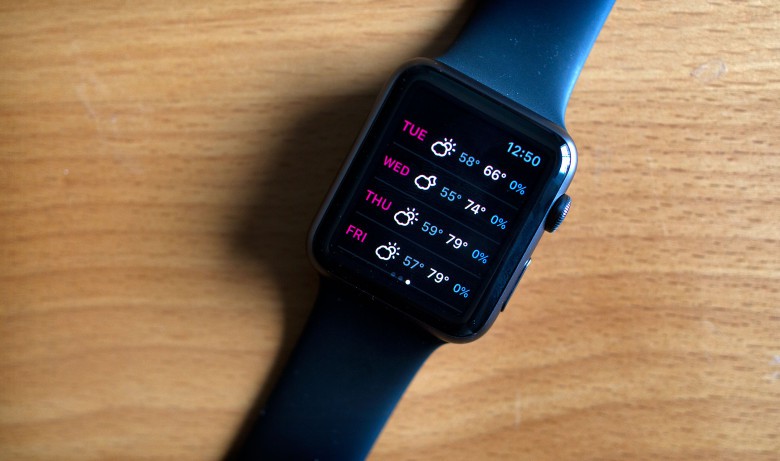 Native apps, like Dark Sky, take advantage of the new OS for Apple Watch.