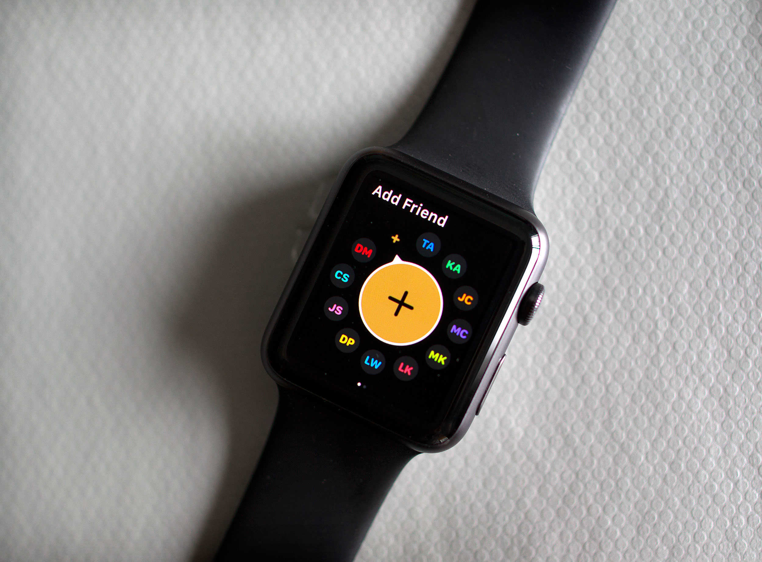 Apple Watch OS2 add a friend