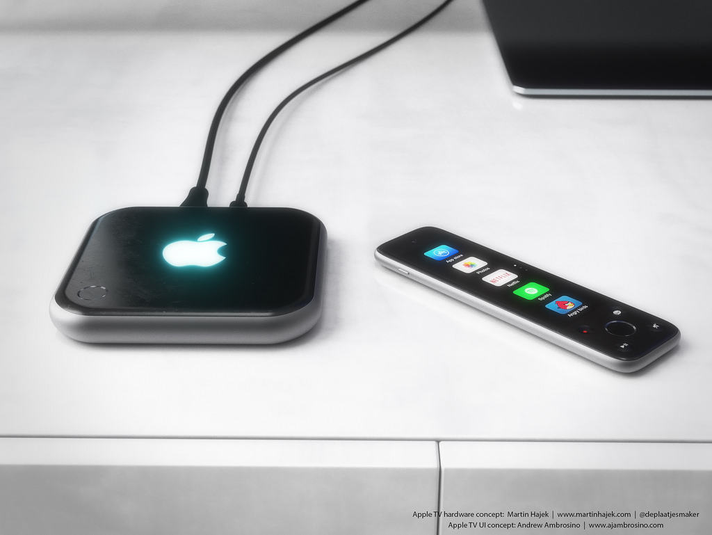 Martin Hajek's latest concept gives the Apple TV an iPhone 6-like design.