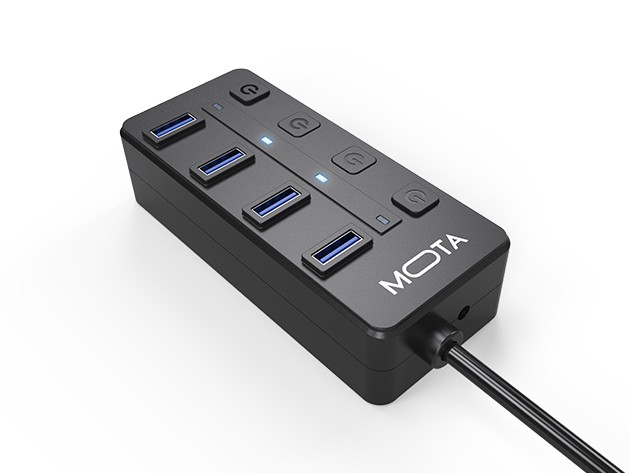 3132412d3ee28843cb0b031f5b044b999f43e024_main_hero_image Charge, transfer data, and protect up to four devices at once with this sleek, sturdy USB 3.0 hub.