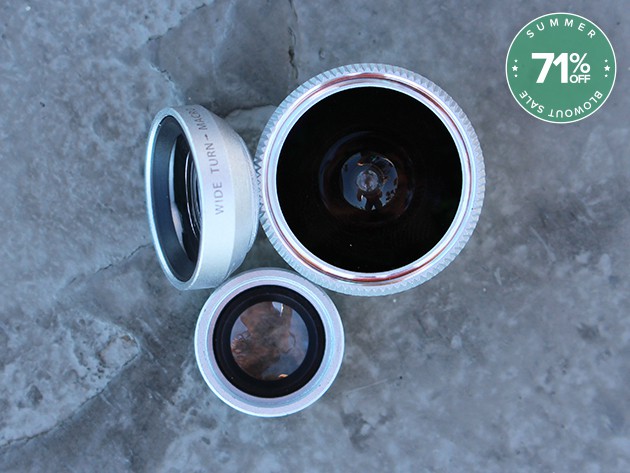 Three lenses in one attach magnetically to your iPhone, delivering professional-grade shots.