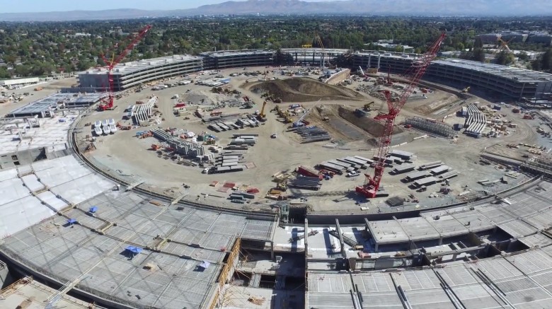 Apple Campus 2 flyover by Above Reno