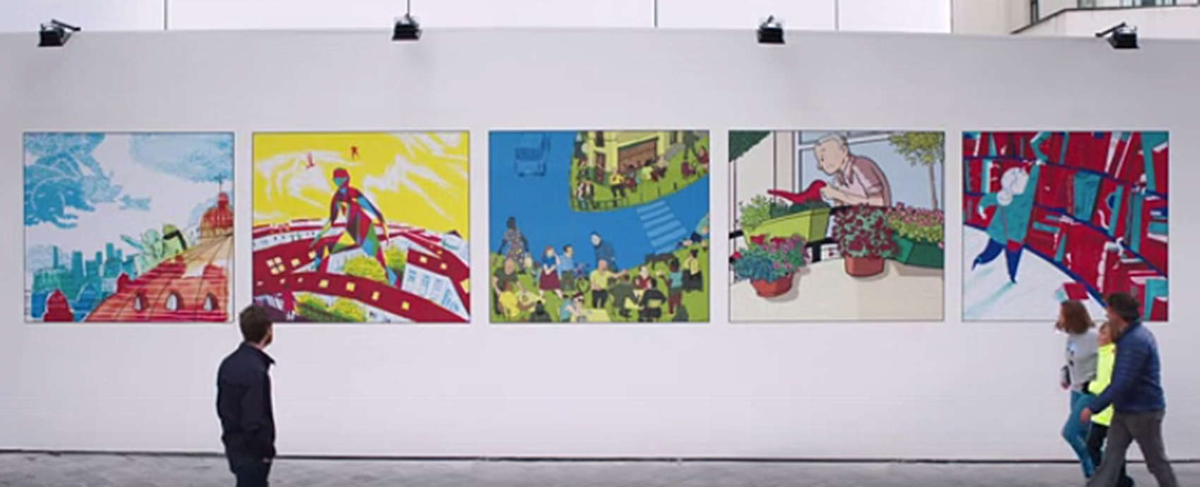 Apple asked Belgian's comic art community to help announce a new store in Brussels.