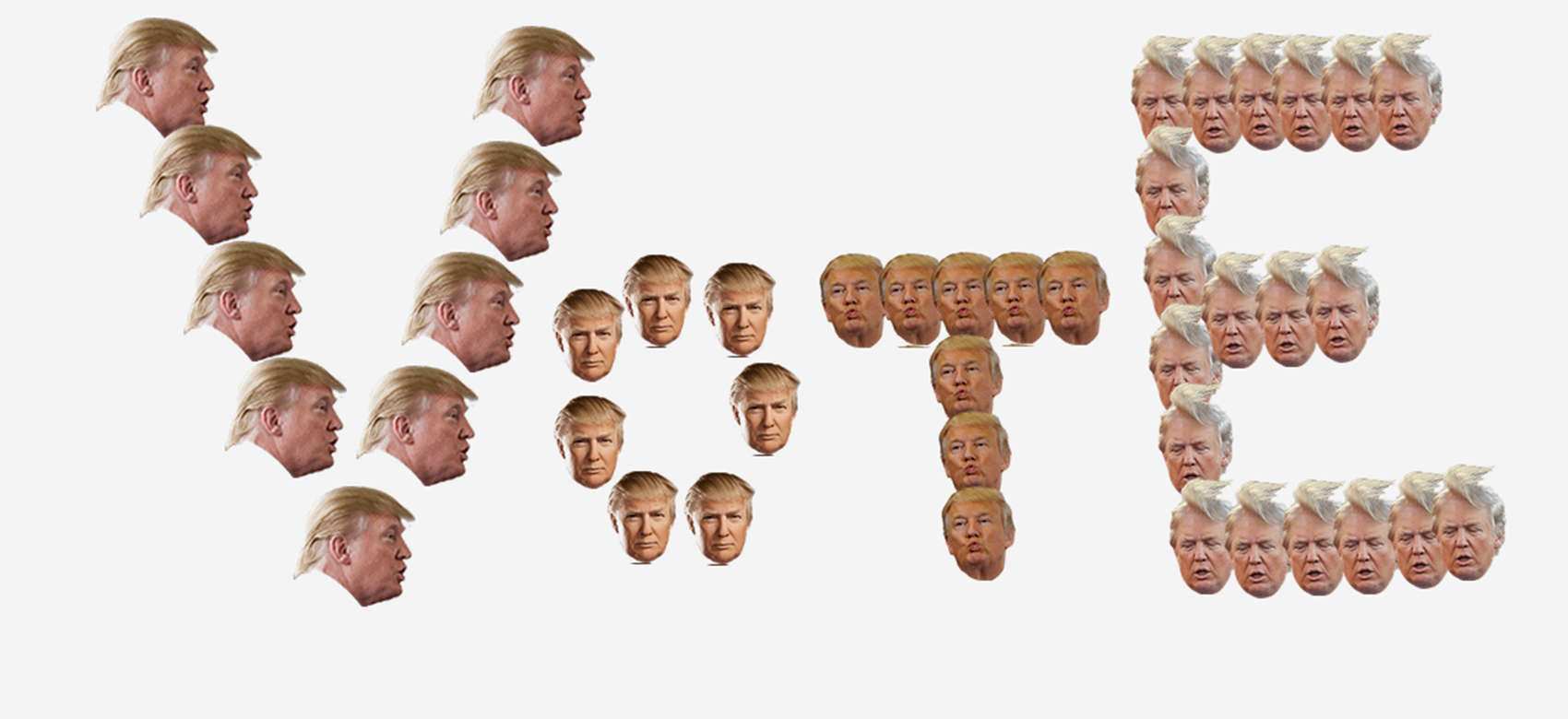 The polls don't open for several months, but you can express your feelings with art about Republican candidate Donald Trump.