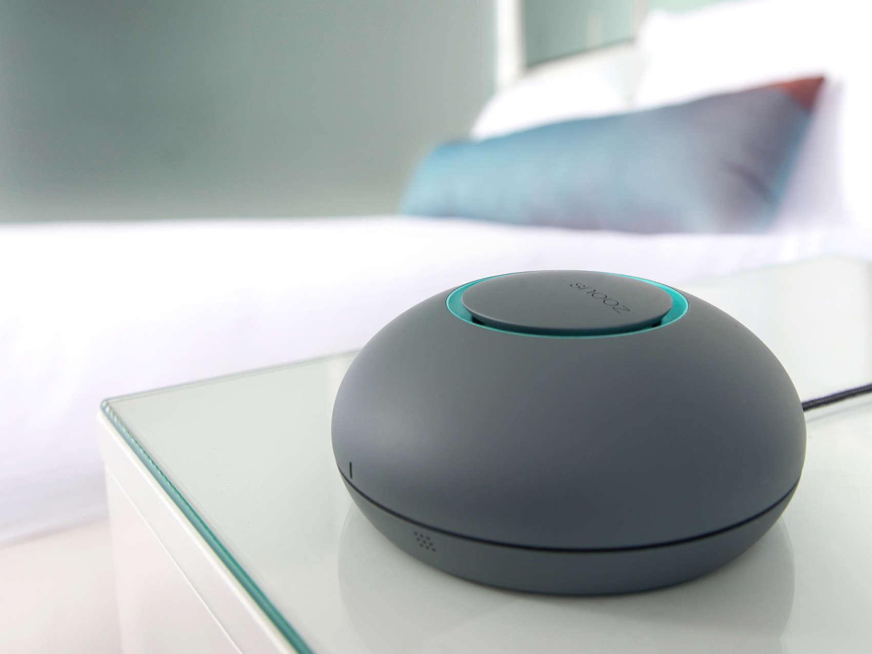 The makers of the SNOOZ white noise machine vow to turn your bedroom into a 