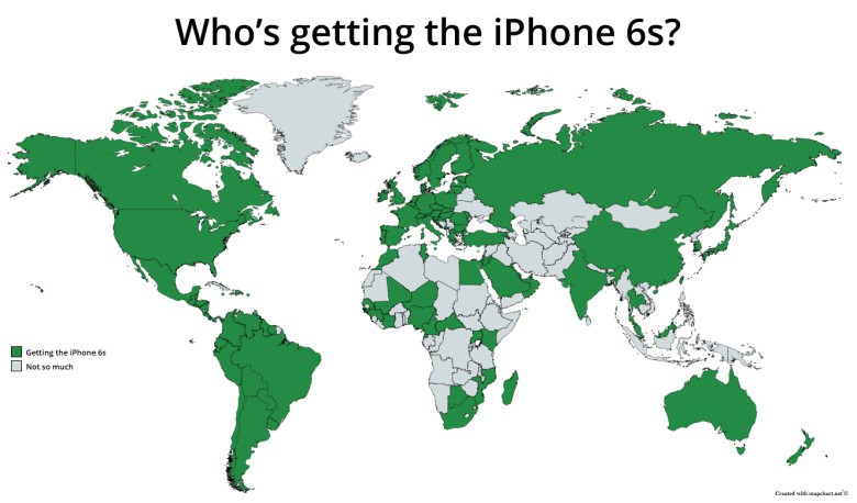 iPhone 6s coverage map