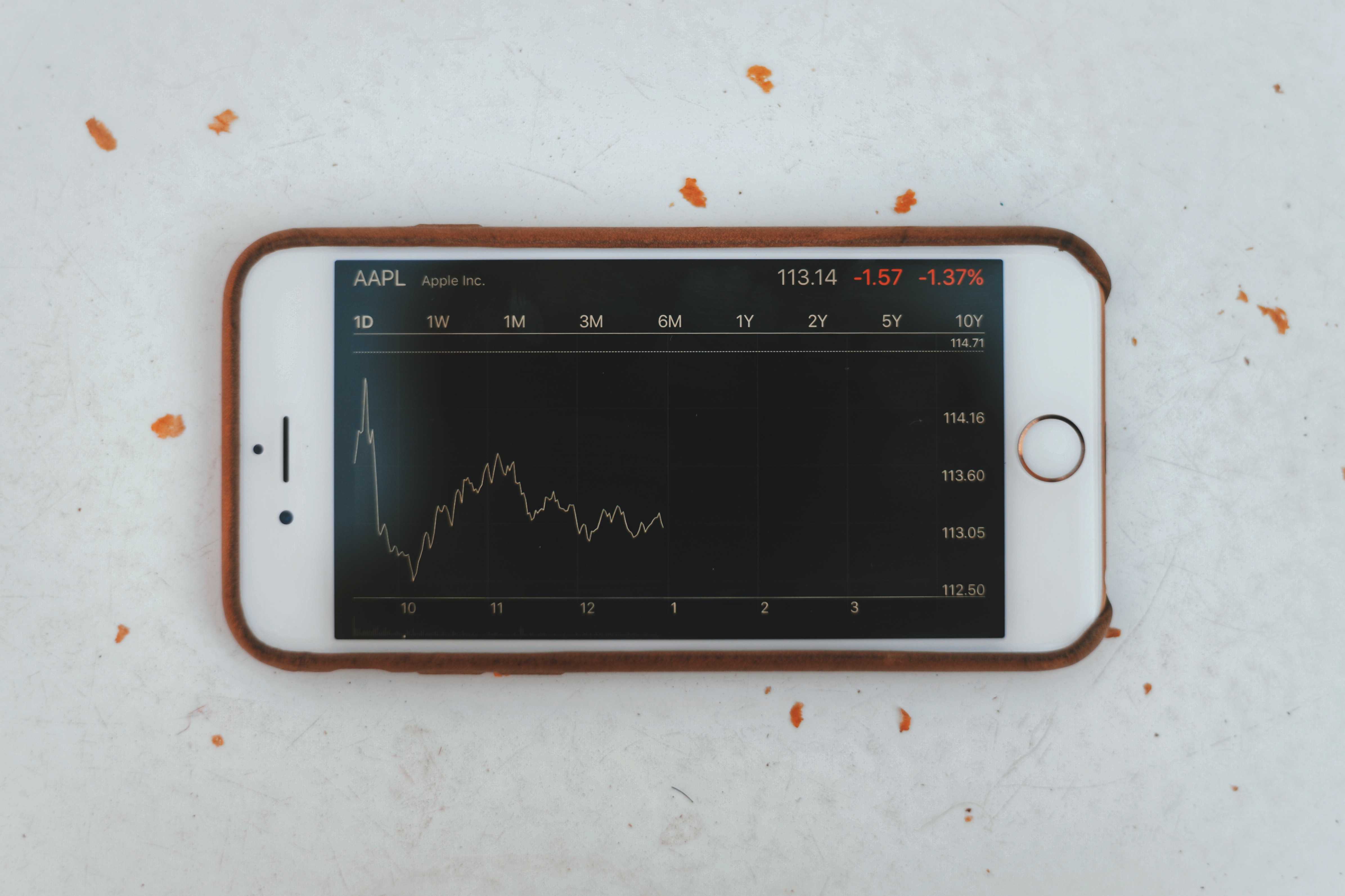 Apple shares took a tumble this morning.