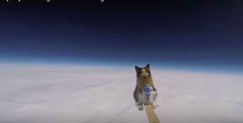 The Loki Lego Launcher made it to 78,000 feet above the Earth before the weather balloon burst.