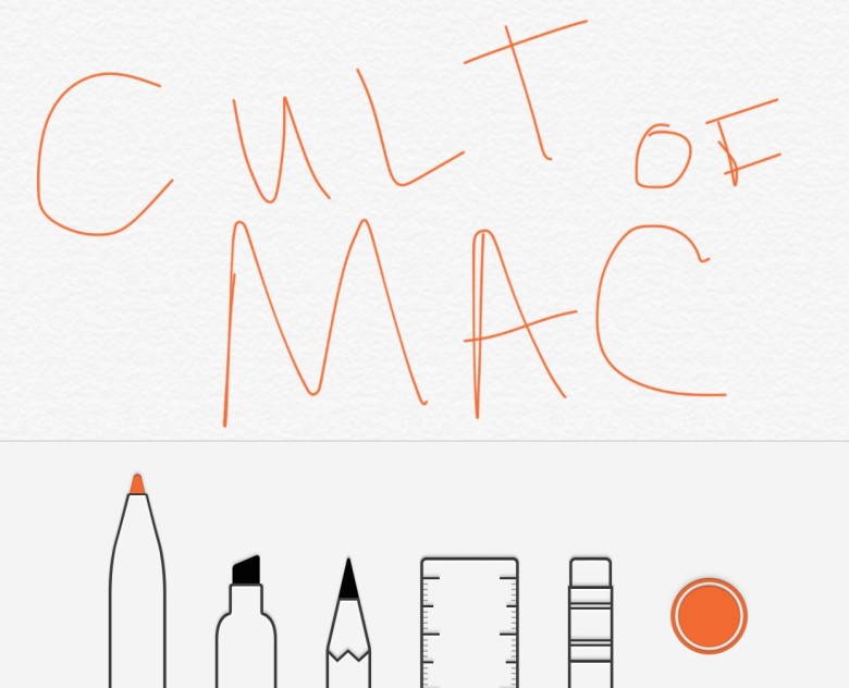 Scrawl on your iPhone or iPad with a finger or stylus.
