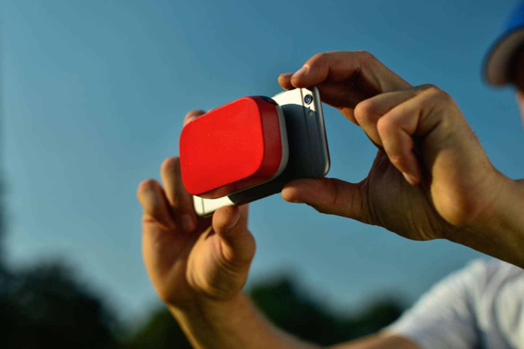 The Scoutee can attach to an iPhone and record pitch speeds and other data it sends to an app.