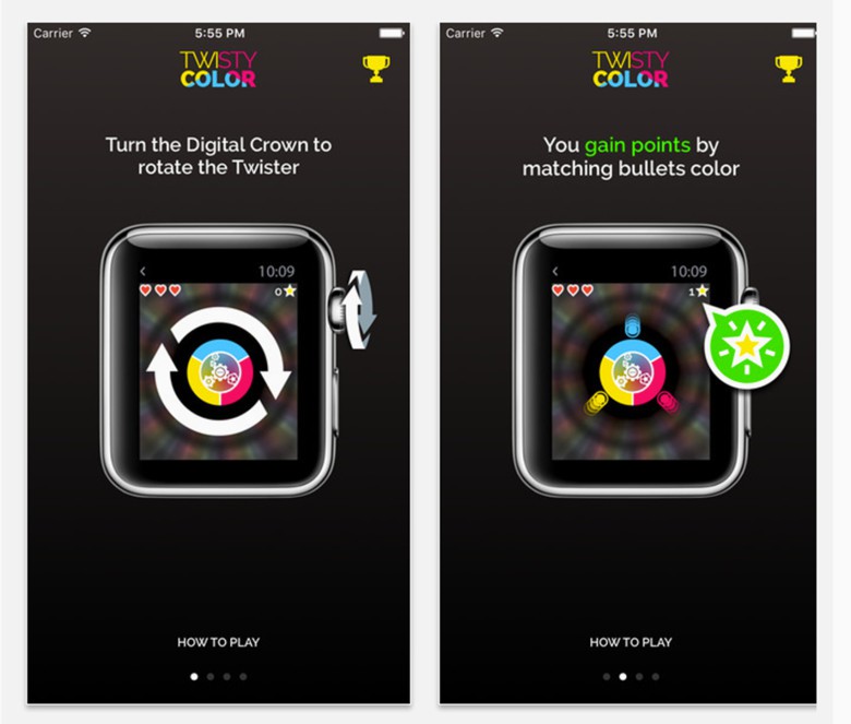 Twisty Color Apple Watch app