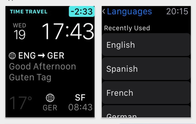 iTranslate Apple Watch app