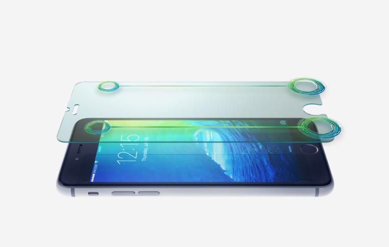 HYPER GLASS has curved edges and adds just .33 mm to the thickness of your iPhone 6 or 6 Plus