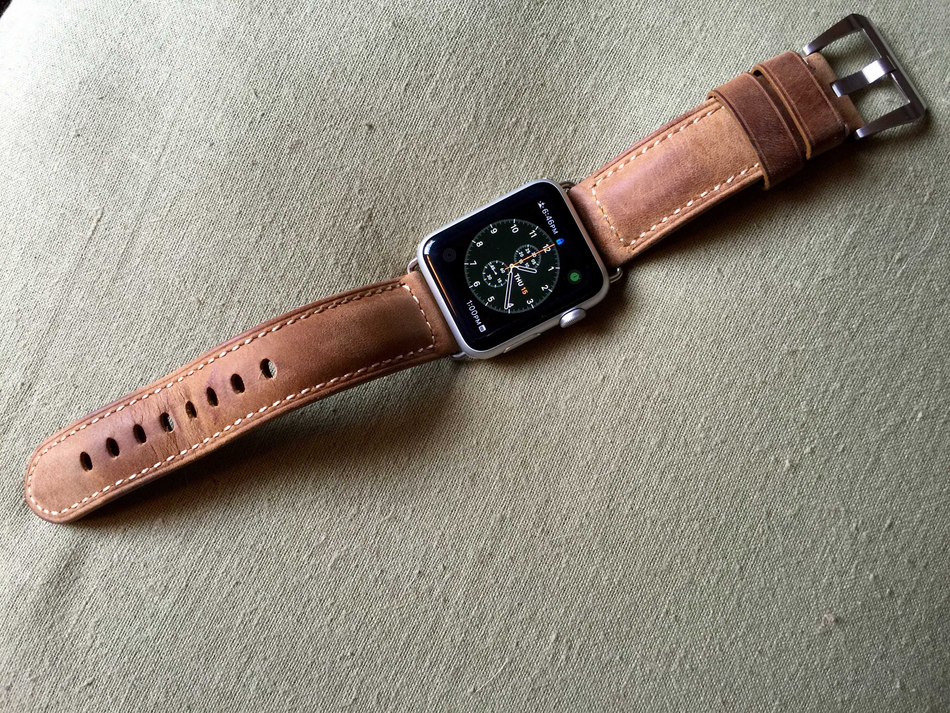 This leather strap will class up your wrist.
