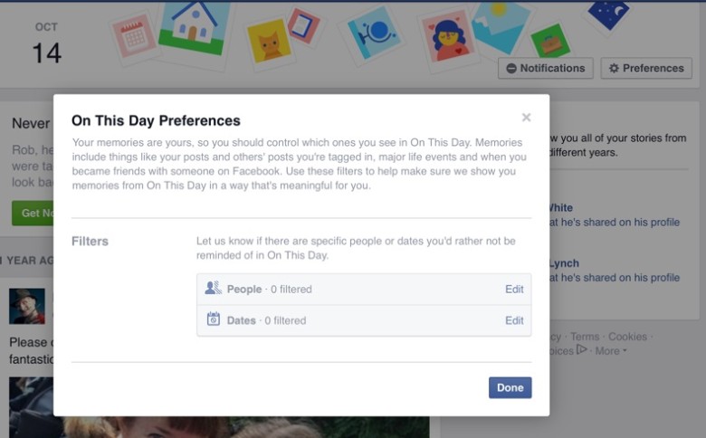 Keep unhappy memories out of your Facebook feed, if you like.