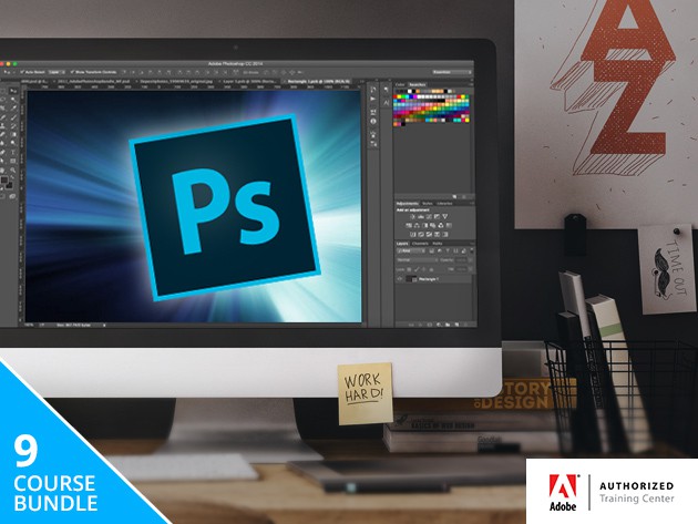 This 8-course bundle of lessons covers all the essentials of Adobe Photoshop, one of the most widely used applications in visual media.