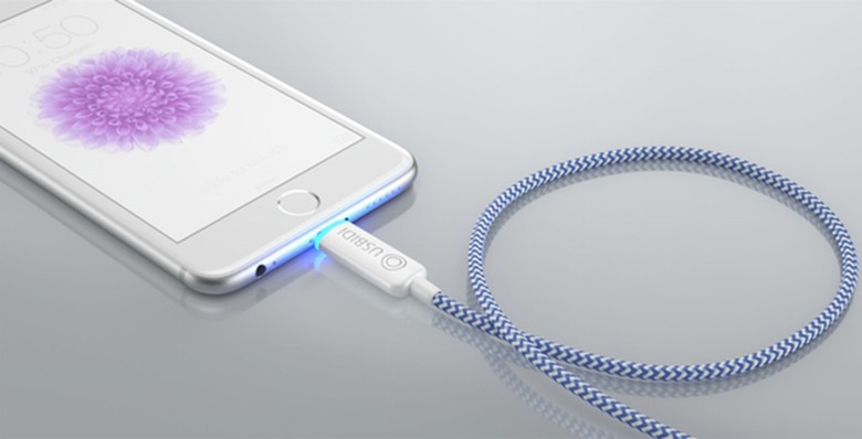 The cord can sync a phone or tablet, charge at twice the speed and cut off power when the battery is full.