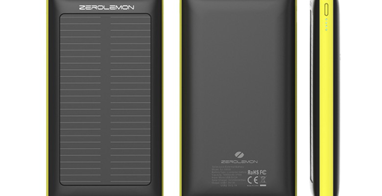 The SolarJuice 10,000 mAh charger is smaller but packs just as many cool feature as the bigger model.