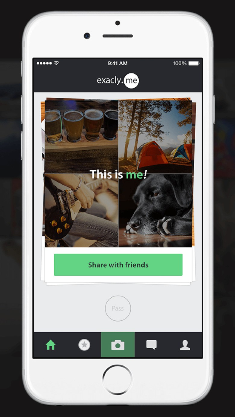Millenials app Use photos to register to your opinions or what it means to be "Me."